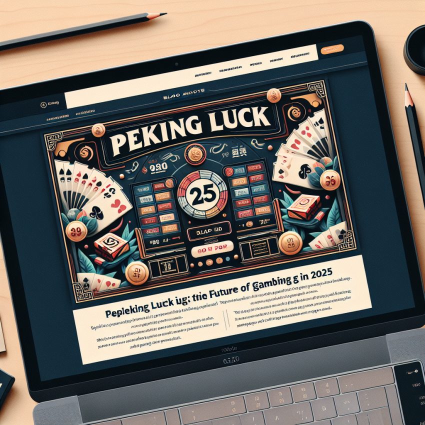 Peking Luck: Explorando o Futuro dos Jogos de Azar em 2025